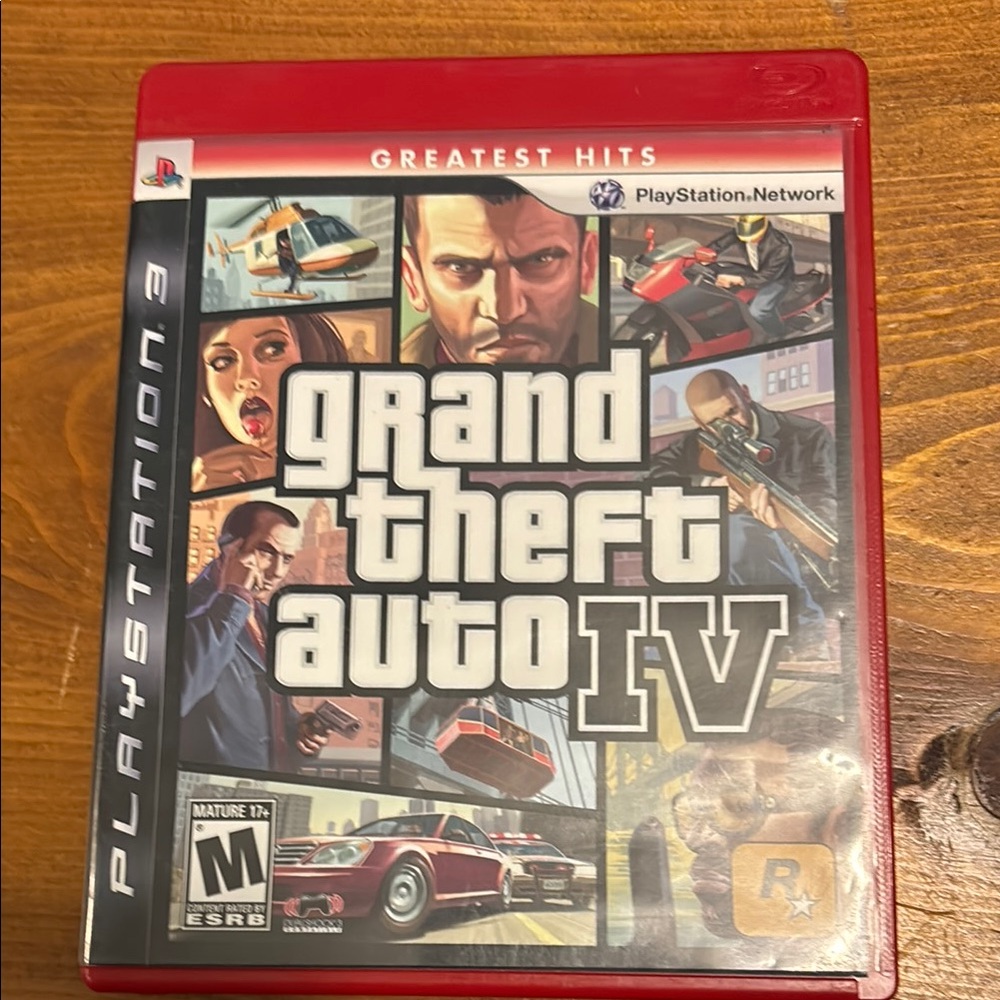 Sony PlayStation 3 Game - Grand Theft Auto IV in Red Case